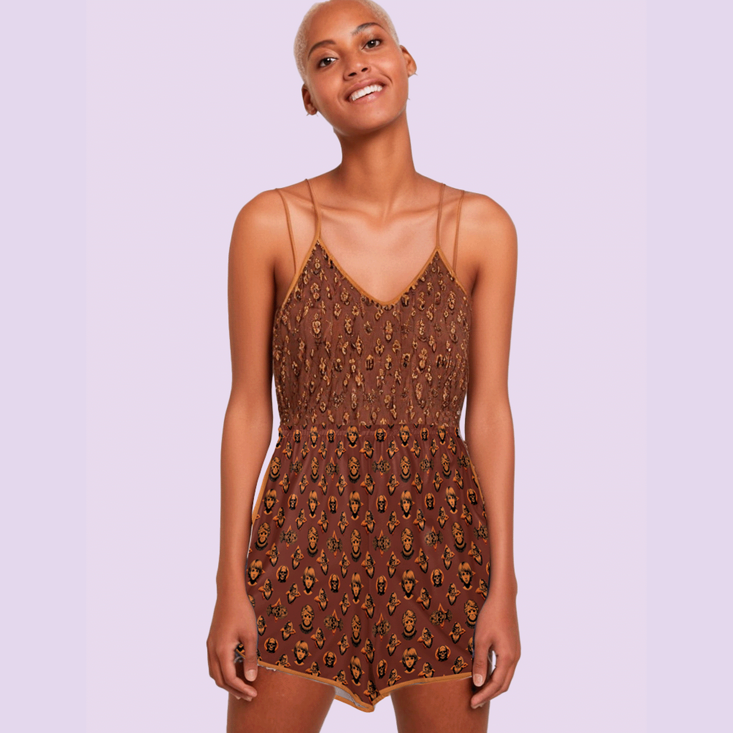 Mother of the Damned V-neck Cami Jumpsuit